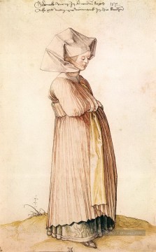  nu - Femme de Nuremberg habillée pour l’église Albrecht Dürer